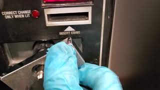How to open vending machine and change lock part 1