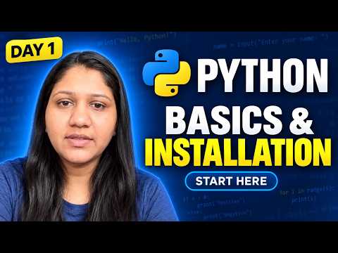 Video thumbnail: Python Basics and Installation