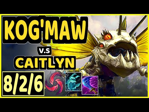 CARZZY (KOG'MAW) vs CAITLYN - 8/2/6 KDA BOTTOM ADC CHALLENGER GAMEPLAY - EUW