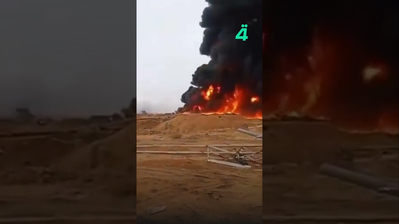 فيديو | سوريا.. اندلاع حريق في آبار النفط بمنطقة الجزيرة بريف دير الزور