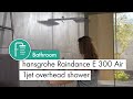 Купить скрытый душ система встроенного монтажа квадратная Hansgrohe Raindance E 300 мм Vivenis комплект хром (26238000, 26866000) 26238268 в Киеве vannaja.kiev.ua