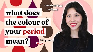 What the COLOUR of your PERIOD tells you about your health!🩸