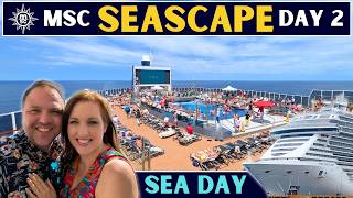 MSC Seascape Caribbean Cruise: Sea Day Fun & Tropical Night - Day 2 Vlog 🚢🌴