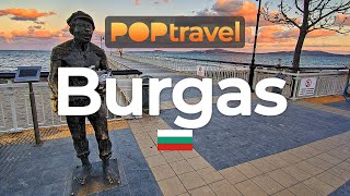 BURGAS, Bulgaria 🇧🇬 - Evening Walk - 4K walking tour with captions