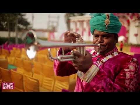 RHBB Rajasthan Heritage Brass Band performing at wedding