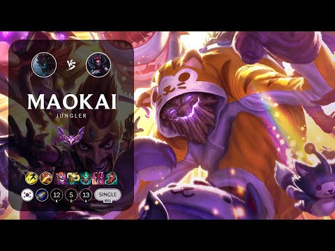 Maokai Jungle vs Elise - KR Master Patch 13.18