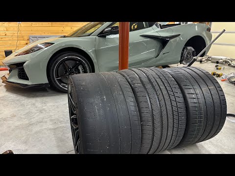 C8 Z06 and E-Ray Tire Comparison - 2R, 4S, and All Season 4+