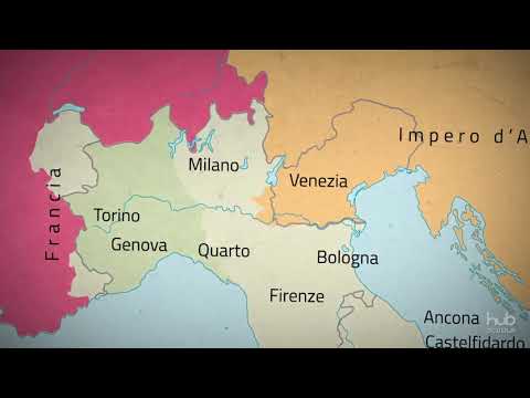 Carta animata - La formazione del Regno d'Italia