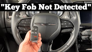 How To Start A 2011 - 2021 Chrysler 300 With Key Fob Not Detected - Dead Key Fob Won