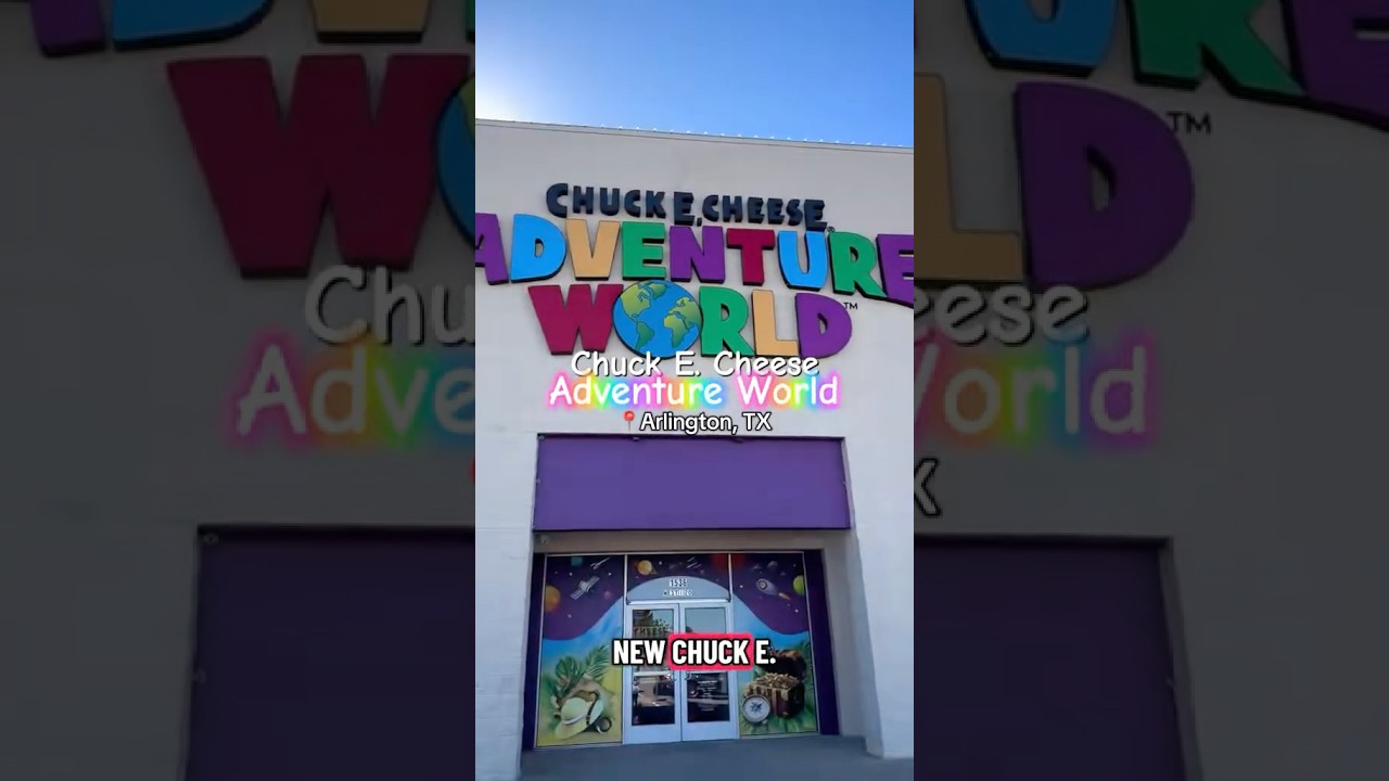 The NEW @chuckecheese Adventure World is now open in Arlington, Texas!🐭🛝🚀