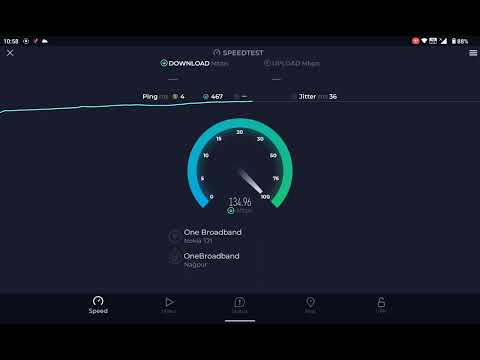 Internet Speed Test on Nokia T21 Tablet. #unboxing ,#tech ,#speedtest