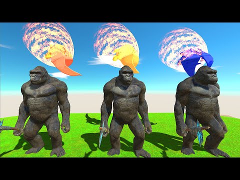 KING KONG VS X3 DRAGONITE - Animal Revolt Battle Simulator