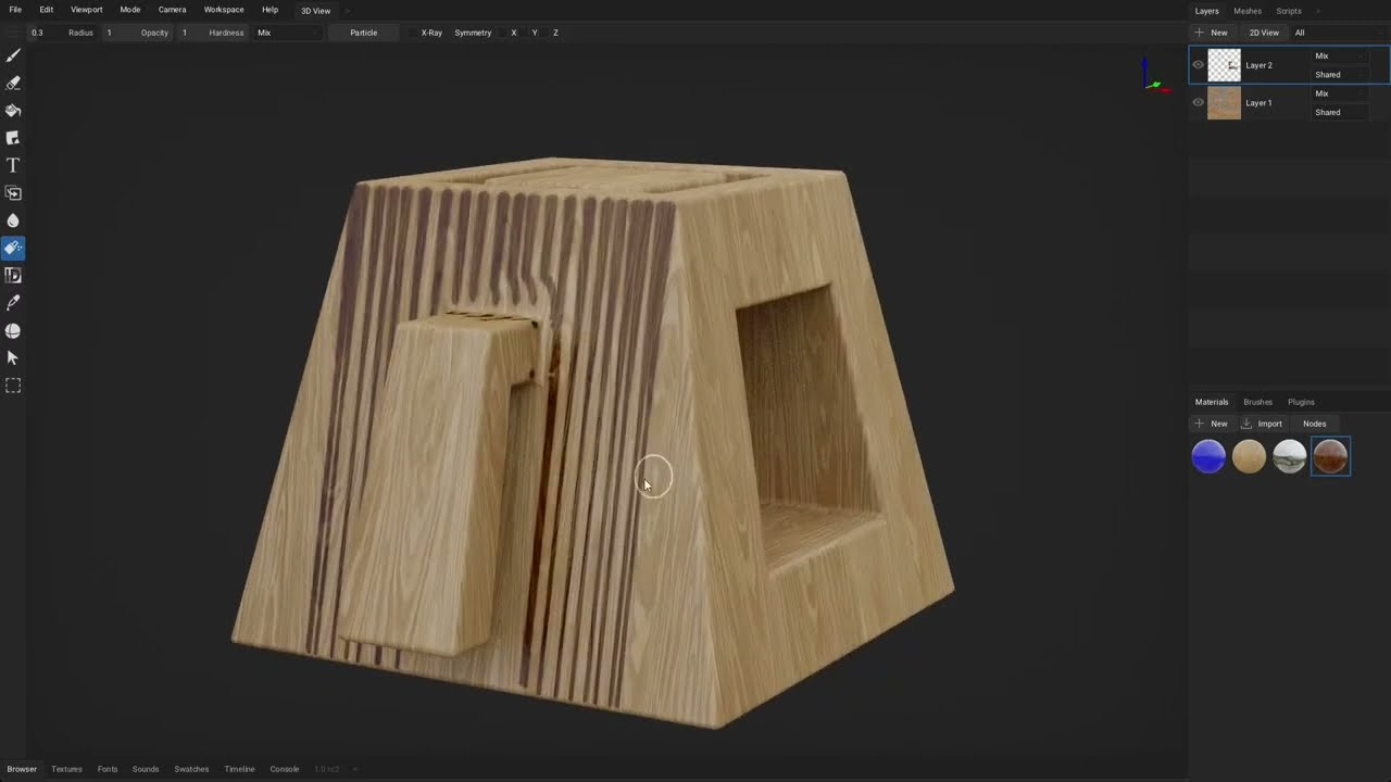 3D Particle Tool in ArmorPaint - YouTube