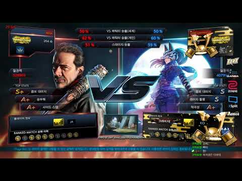 masa (negan) VS eyemusician (kunimitsu) - Tekken 7 Season 4