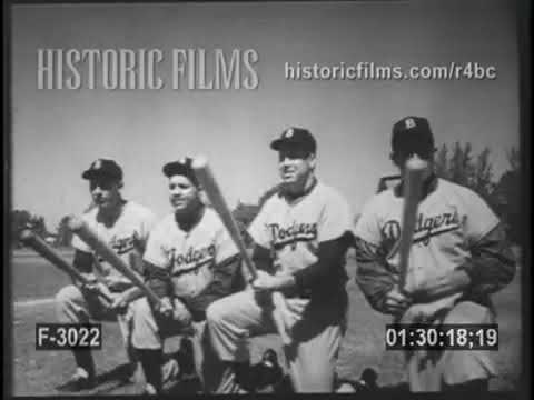 BASEBALL - DODGERS SEEK 3RD NATIONAL LEAGUE FLAG - 1954