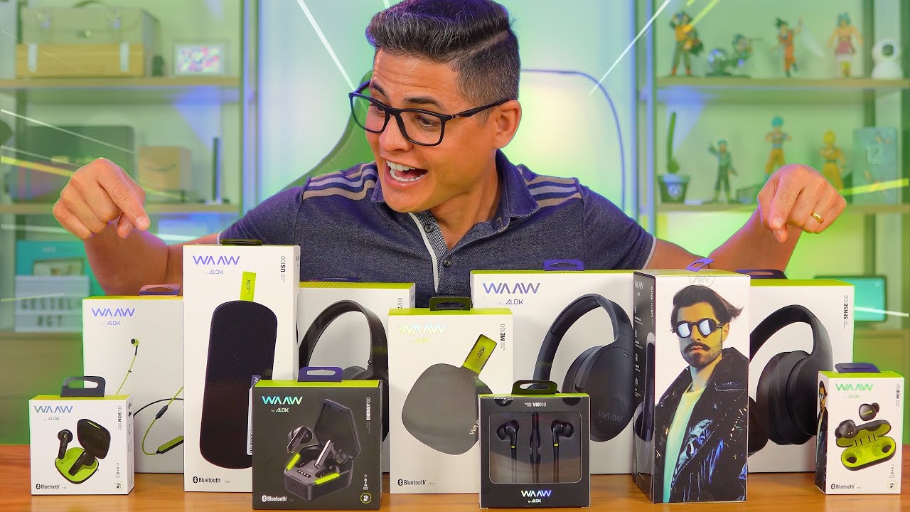Miniatura da avaliação em vídeo de Fone de Ouvido WAAW MOB 500 ANC Bluetooth