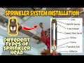 INSTALLATION OF PENDENT SPRINKLER HEAD Sprinkler System Installation