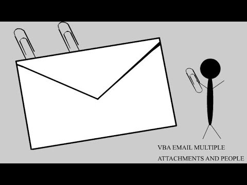 VBA Email Excel Multiple Attachments and People in Outlook