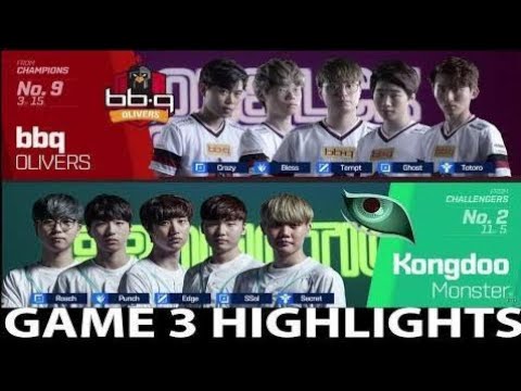 #1 BBQ vs KDM Highlights Game 3 Spring Promotions | bbq OLIVERS vs Kongdoo Monster
