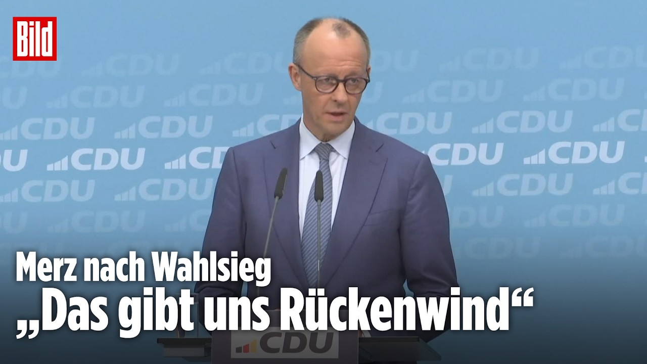 ANSPORN FÜR DIE CDU: Merz optimistisch nach Wahlsieg in Rheinland-Pfalz – „Das gibt uns Rückenwind“