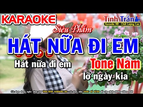 Hát Nữa Đi Em Karaoke Nhạc Sống Tone Nam ( F#m ) - Tình Trần Organ