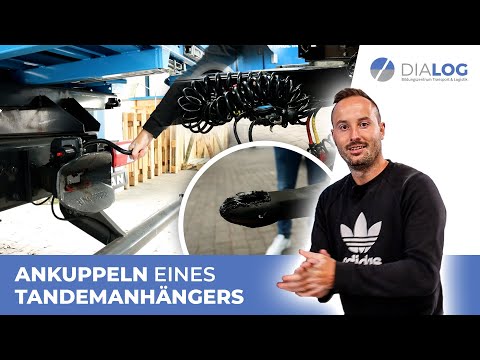 Proper coupling of a tandem trailer | Exam preparation C/CE | DIALOG BZ