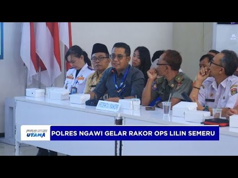 POLRES NGAWI GELAR RAKOR OPS LILIN SEMERU 2024