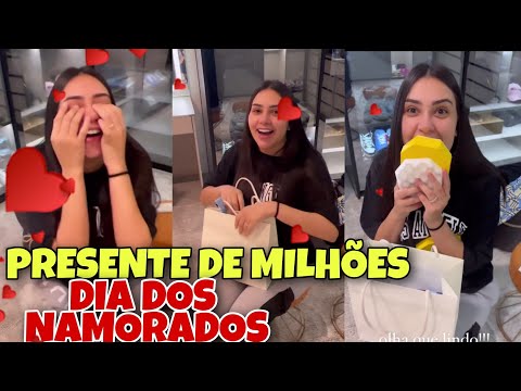 GENTE! 🔥 TAINÁ COSTA GANHOU LITERALMENTE UM MILHÃO DE PRESENTE DO DIA DOS NAMORADOS 😱😱
