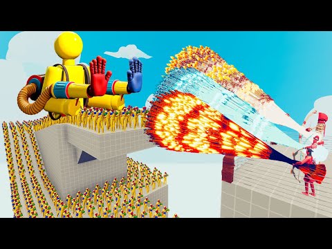 100x PLAYER (POPPY PLAYTIME) + 2x GIANT vs 3x EVERY GOD - Totally Accurate Battle Simulator TABS