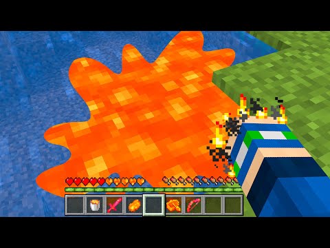 Minecraft, But Anything I Touch Turns to Lava…