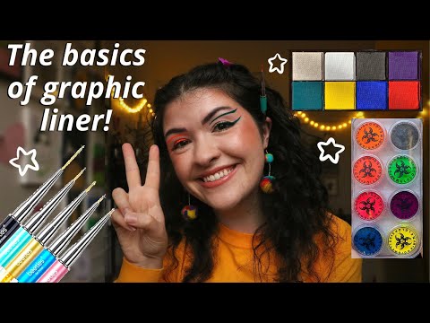 EASY GRAPHIC LINER TUTORIAL FOR BEGINNERS | now is the time to try graphic liner! just do it!