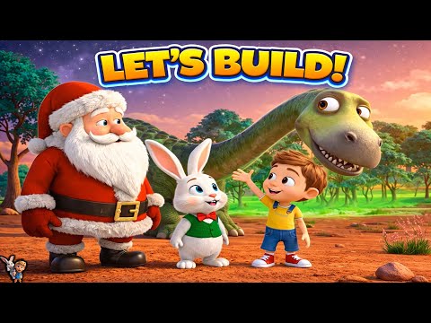 Milo and Tino’s Christmas Adventure: Building a Green Planet for Dinosaurs with Santa! 🦖