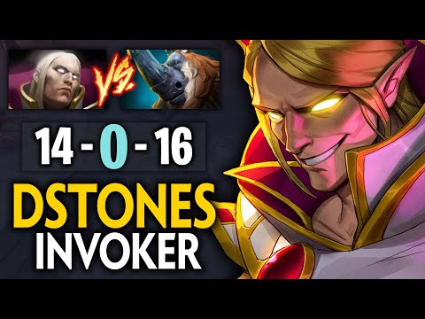 0 DEATH UNKILLABLE INVOKER | MASTER TIER INVOKER DSTONES PERFECT GAMEPLAY | Dota 2 Invoker