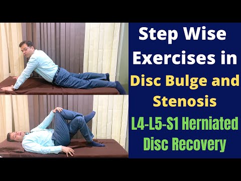 Exercises For Herniated Disc, Disc Bulge L4-L5-S1, Step Wise Treatment for Slipped Disc Recovery