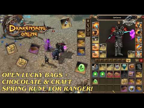 Drakensang Online - Open Lucky Bags + Chocolate & Craft Spring Rune for Ranger! DSO