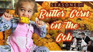 How to Cook Corn on the Cob | Boiled | Seasoned Butter Recipe