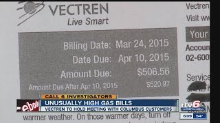 Vectren to apologize in person for high gas bill mistake