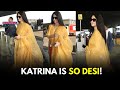 Katrina Kaif Gives Off Quintessential Traditional Bahu Vibes In Yellow Salwar Suit WATCH