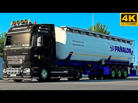 [G29] ETS2 (4K 60FPS) | MERCEDES ACTROS MP2 "BE" 1861 V8 | BAILÉN 🇪🇸 - EVORA 🇵🇹