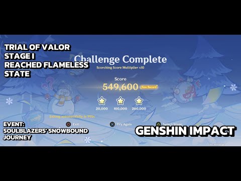[Genshin Impact Event] Trial of Valor - Stage I - Reached Flameless State - Day 1 - Scorching x10