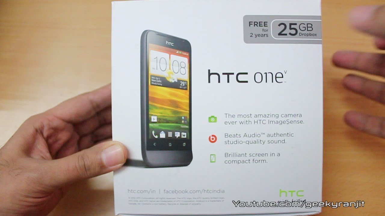 HTC One V Unboxing and first looks