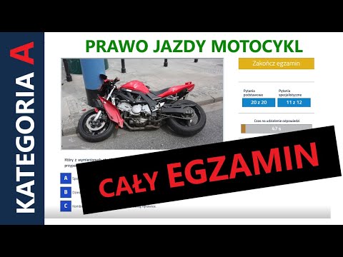 🏍Cały egzamin na prawo jazdy 🏍 - motocykl - kat A