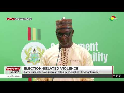 Interior Minister Muntaka Mohammed-Mubarak Provides Updates On 2020 & 2024 Election-Related Violence