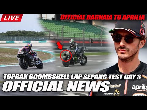 INSANE New Yamaha V4 BOOMBSHELL LAP Sepang TEST DAY 3, Bagnaia CONFIRMED to Join Aprilia 2027