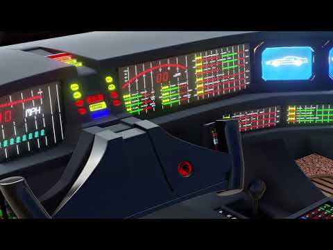 k2000 knight rider KITT faite avec blender 2.8 eevee