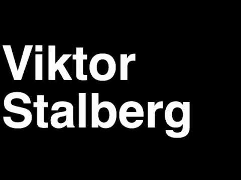 How to Pronounce Viktor Stalberg Chicago Blackhawks NHL Hockey Player Runforthecube