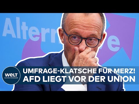 DEUTSCHLAND: AFD ÜBERHOLT UNION - Umfrage-Schock für Friedrich Merz | FORSA-UMFRAGE