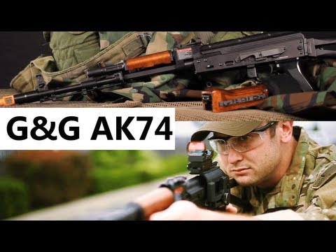 Airsoft GI - G&G GK74 Full Metal / Real Wood Pneumatic Blow Back AEG Assault Rifle - Lipo Included