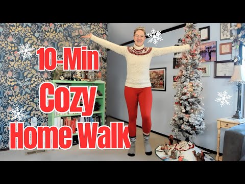 10-Minute Cozy Indoor Walking Workout for Weight Loss | Low Impact & Beginner Friendly