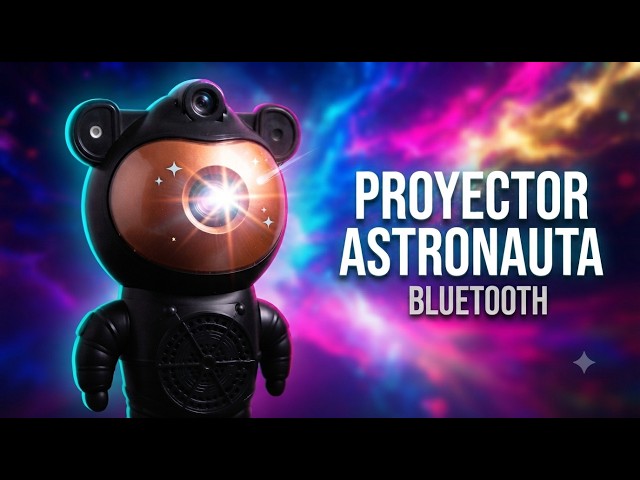 Vídeo relacionado con Swoieltr Proyector Estrellas LED Astronauta Grande con Batería 3600mAh, Control Remoto IR, Temporizador y Memoria, 8 Modos Niebla, 5 Brillos y Velocidades, para Niños y Adultos